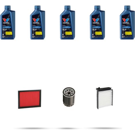 Kit tagliando 3 FILTRI e 5L OLIO compatibile con Nissan Note (E11) 1.6 81kw Dal 2006 (1/5)