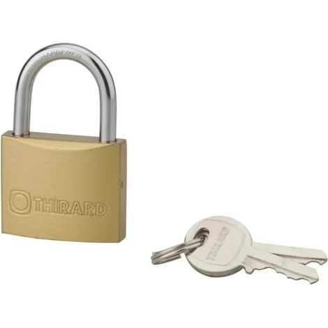 Thirard 980050 Candado 50mm Grillete de acero - 2 llaves