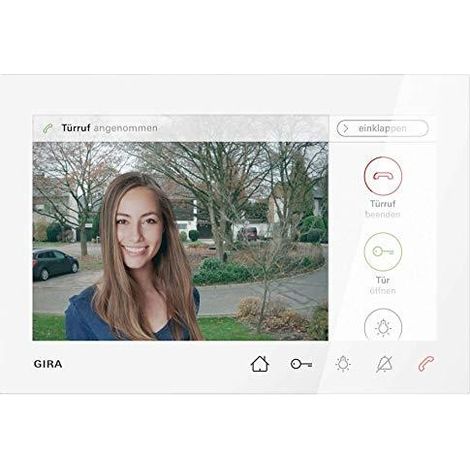 Gira Stazione Video AP 7 bianca schermo 17,78 cm
