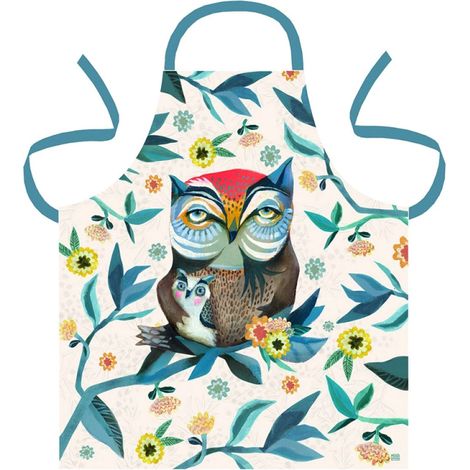 Tablier en coton décoré The Owl and Owlet par Allen (1/2)