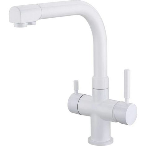 Rubinetto da cucina Shurity 420 4 vie 3/8" Bianco (1/3)