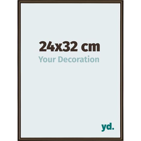 yd. - Cadre photo 24x32 - Structure Noyer - Aluminium - New York (1/5)