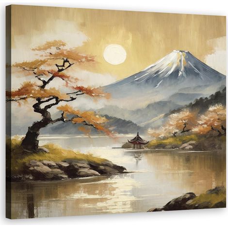 Tableau déco Paysage Nature Montagne Japon 50x50 (1/5)