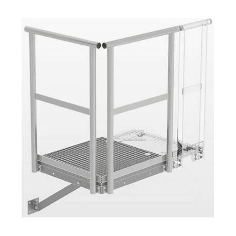 Munk Gunzburger Steigtechnik Podio base in acciaio 1000 mm