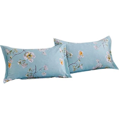 Taies d'oreiller en mélange coton-polyester, douces et respirantes, accessoires de literie (48 x 74 cm) (1/5)