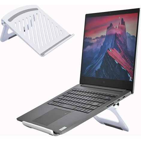 Support Pour Ordinateur Portable - Réglable En Hauteur - Ventilation Améliorée - Compatible 10 À 17 Pouces - Pliable Et Portable - 1 Pièce (1/5)