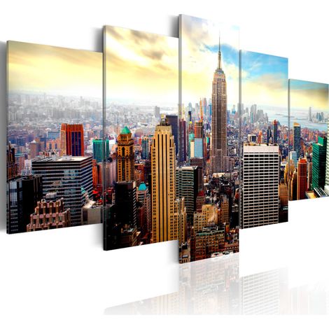 Tableau Imprimé "Coeur de la Ville" 50 x 100 cm (1/2)