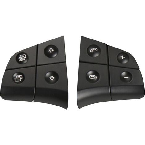 Remplacement Des Boutons De Commande Au Volant Pour Mercedes Benz W164 W245 W251 Ml Gl Br Classe, Noir, 4 Cles (1/5)