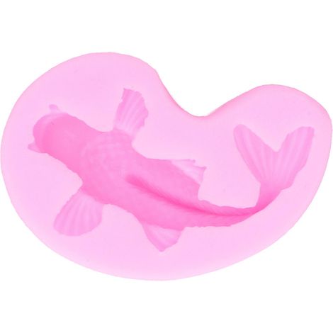 DIY-Goldfischform aus flüssigem Silikon für Kuchen- und Schokoladendekoration – Rosa