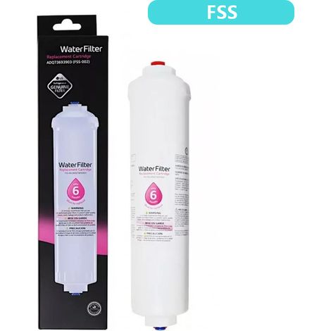 Filtre à Eau Externe pour Réfrigérateur Compatible LG ADQ73693903 / FSS-002 - Cartouche de Filtration en Ligne pour Eau et Glaçons