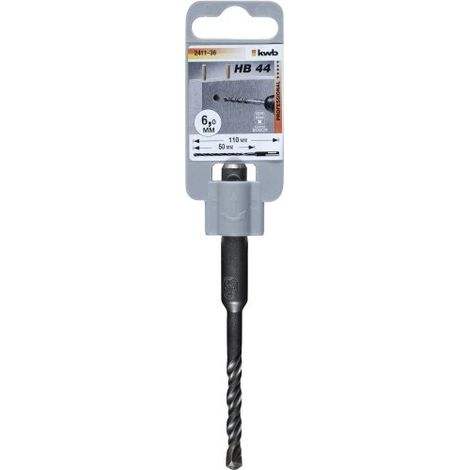 Broca para martillo kwb 241136 6 mm 110 mm sds plus