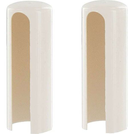 Cyclingcolors – Couvre gond cache paumelle pour fenêtre et porte – Plastique blanc – Ø16mm, hauteur 43mm – Protection charnière et tube décoratif
