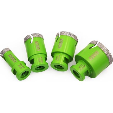 Diamant Fliesenbohrer Set 4tlg. 20-50mm M14 für Granit Marmor Feinsteinzeug (1/5)