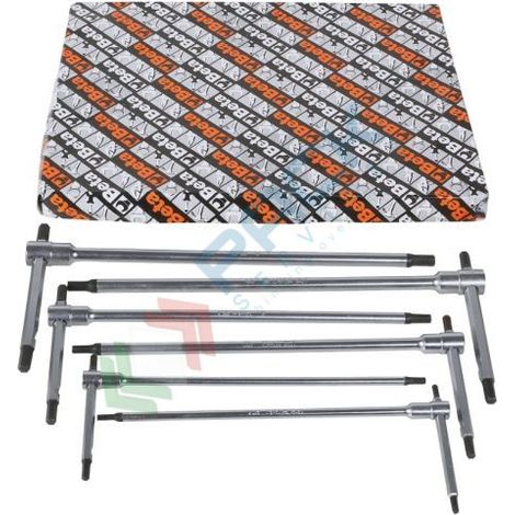 Beta 951AS/S6X Serie chiavi a T maschio esagonali cromate 6 Pz. (1/2)