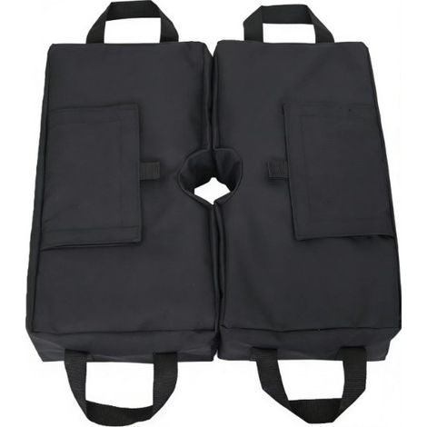 piece, counterweight bag for parasol base – compatible with all parasol frames, easy to install (black) (1/5)