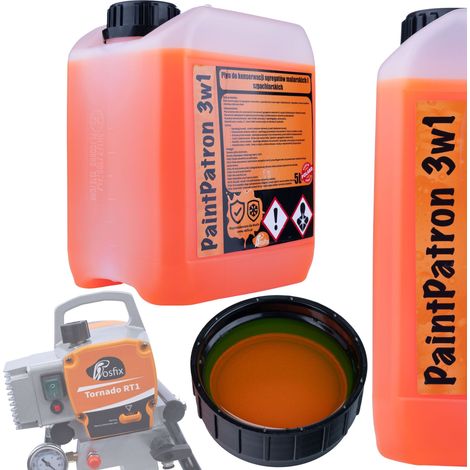 Liquido Protettivo e Detergente per Aggregato Verniciatore Rosfix PaintPatron 3in1 5L – Protezione Anticorrosione, Formula Speciale, Uso Versatile