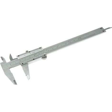 Toolland Metall Messschieber 150 mm 6 Zoll Präzisions Messwerkzeug für Innen Außen und Tiefenmessung, mechanischer Messschieber ohne Batterie
