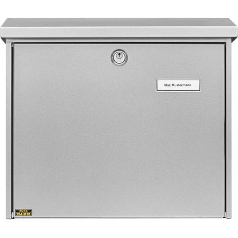 Burg-Wächter Postkasten Comfort 913, Briefkasten Stahl verzinkt silber (1/4)