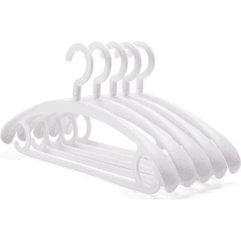 Cintres à bretelles larges et sans coutures, compatibles avec les vêtements d'adultes et d'étudiants (blanc).