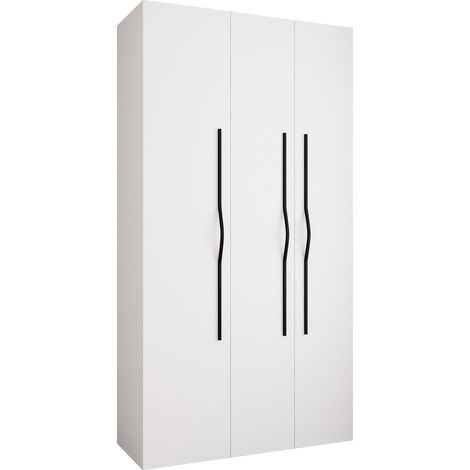 Armario Hartford 563, Blanco, 246x130x52cm, Puertas de armario: Con bisagras, Número de estantes: 0