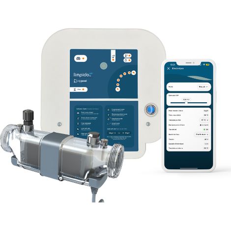Électrolyseur Connecté CCEI Limpido EZ VP M - Piscine 45 m³ -