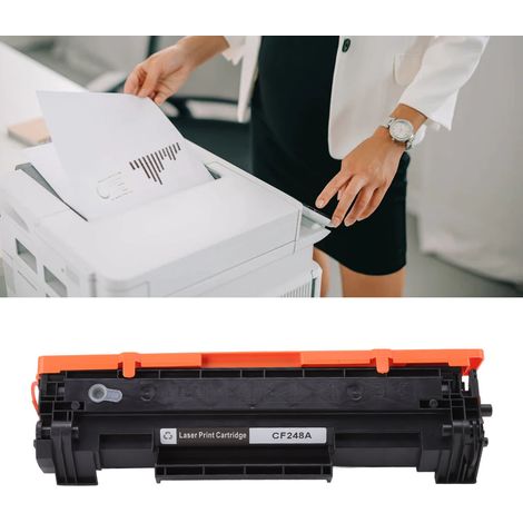 Cartouche de toner ABS 1500 pages, capacité standard, avec cartouche de toner en poudre, compatible avec HP CF248E, noire. (1/5)