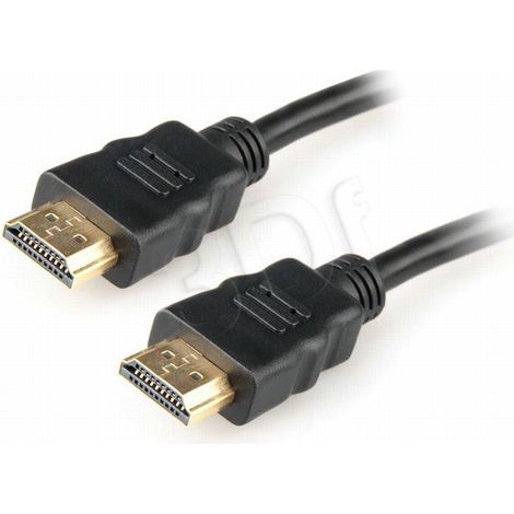 Gembird kábel HDMI High speed (M - M), pozlátené konektory, 0,5 m, čierny, bulk balenie
