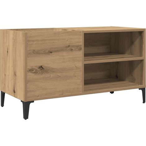 vidaXL Mobile Porta Dischi Rovere Artigianale 84,5x38x48cm Multistrato (1/5)