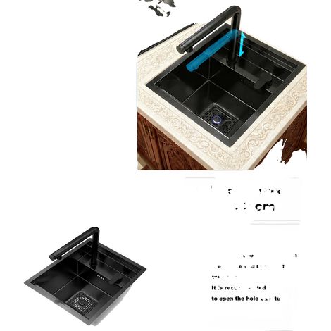 Fregadero de cocina, acero inoxidable, un solo seno, Set-4044CM-NQ (1/2)