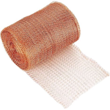 Rouleau de Maille de Cuivre 10M - Filet Antiparasitaire pour Le Trou de Construction, Protection des Jeunes Plants et Graines (Largeur: 12,7CM) (1/5)