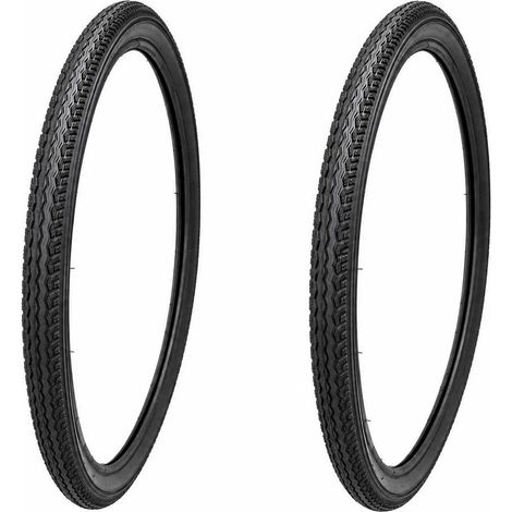 Lot de 2 pneus de vélo, 26 pouces, 26 x 1,75  Pneus VTT, trekking  Pneus de rechange pour VTT et vélos de ville  Performance fiable, installation facile  Matériau robuste pour une protection optimale  (1/4)
