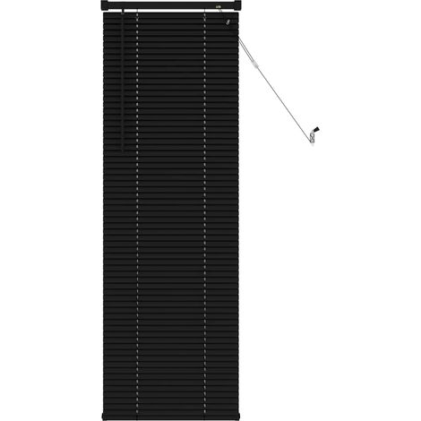 Maison Exclusive - Tenda Veneziana Nero 150 x 50 cm 25 mm PVC