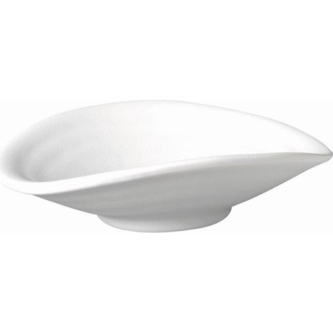 Bol « ZEN », 13 x 11 cm, hauteur 3,5 cm, 0,1 litre, mélaminé, blanc, effet pierre