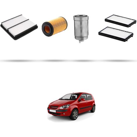Kit tagliando 4 filtri compatibile con Hyundai Getz 1.5 CRDi 81kw dal 2005 (1/5)