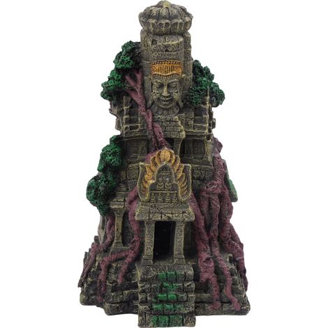 Aquarium Temple Ornament, Polyresin Cave Hideaway (1/5)