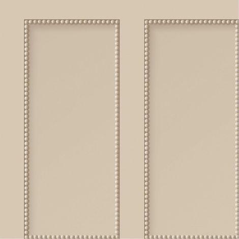 Beaded Wooden Panel Effect Wallpaper Natural Cream Beige Modern 10m Roll (1/4)
