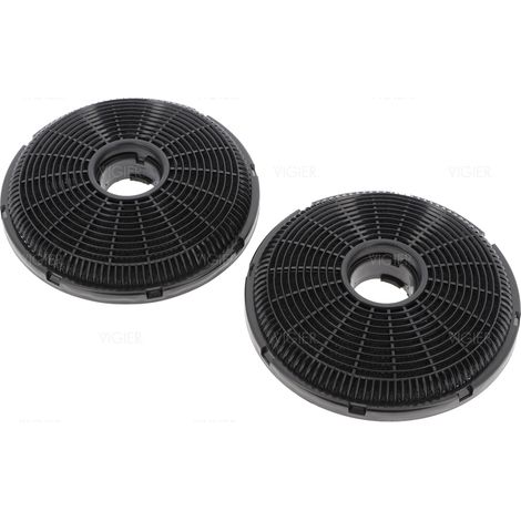 Silverline – Filtres à charbon pour hotte – Lot de 2 – Diamètre 163mm – Épaisseur 36mm – SKU F009 (1/5)