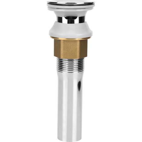 Bonde de lavabo avec panier-filtre anti-cheveux, bouchon de vidange anti-obstruction, accessoires en cuivre (1/5)