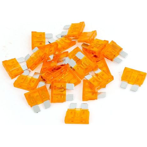 25 Pièces Orange 40A Automobile Action Rapide Fusibles Lame pour voiture Moto