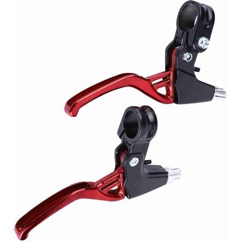 Poignées de Frein VTT en Alliage Rouge, Compatibles Vélo Tout Terrain et VTC (1/5)