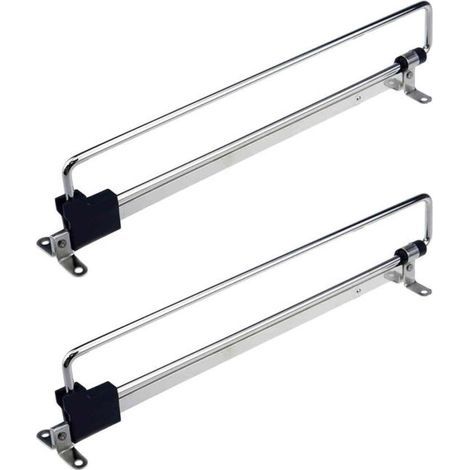 Set mit 2 verstellbaren, ausziehbaren Kleiderbügeln für verschiebbare Kleiderstangen zur Aufbewahrung in Schränken und Garderoben (35 cm) (1/5)