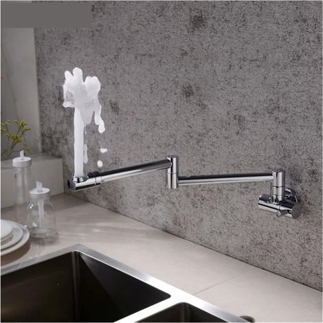 Robinet de Remplissage de Pot Robinets de Cuisine muraux en Laiton de Remplissage en Laiton Tape pivotante Pliage Pliant rétractable du Bassin Rotatif Robinet Robinet Robinet Pliant (1/5)