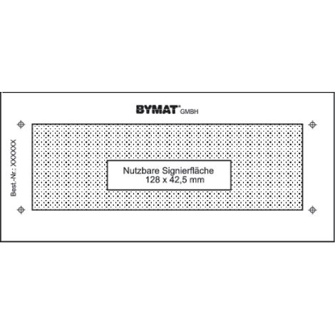 schweisskraft Langzeitschablone 1/2DINA6 128 x 42,5mm ungerahmt (1/2)
