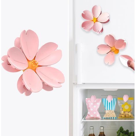 Magnetische Kühlschrankclips in Blumenform, geeignet für die Innendekoration. (1/5)
