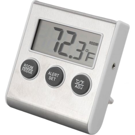 Vtizikl Thermomètre hygromètre numérique, moniteur d'humidité de température intérieure et extérieure avec aimant pour laboratoire (1/4)