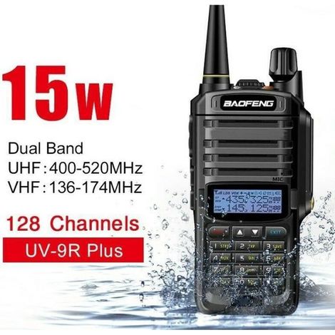De plus Baofeng UV-9R 8W VHF UHF Talkie Walkie double bande Han + dheld Radio Two WayP7101 (1/4)