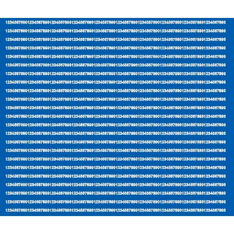 Autocollants chiffres 3 mm bleu mat (1/3)