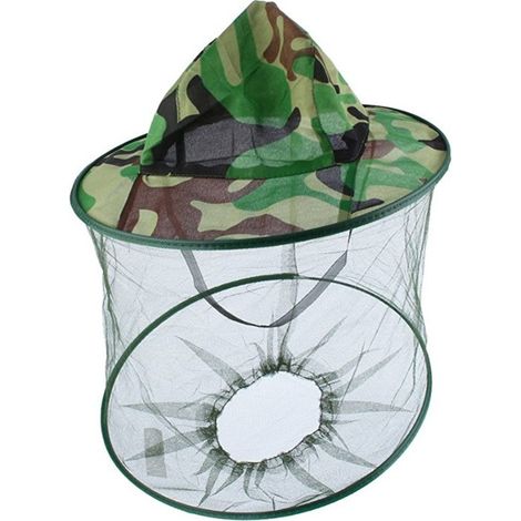 Imkerhut, Bienenstichmaske, Tarnschal, Schutzhut für Imkerei/Angeln/Stichschutz (1/4)