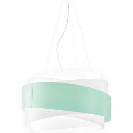 Lampadario a sospensione BEA cinque luci Verde diametro 60x h38 cm (1/2)