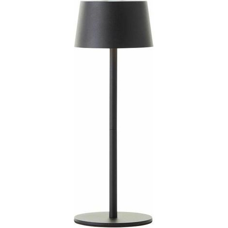 Brilliant JONA Tischlampe schwarz modernes Design 25 cm